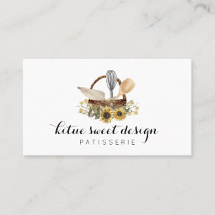 Waterverf voor gebak - Zonnebloembakkerij Visitekaartje