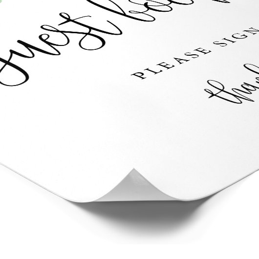 Waterverf voor gebarenteken voor bezoekers Bloom P Poster (Hoek)