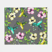 Waterverf voor gekantelde tuinen fleece deken (Voorkant (Horizontaal))