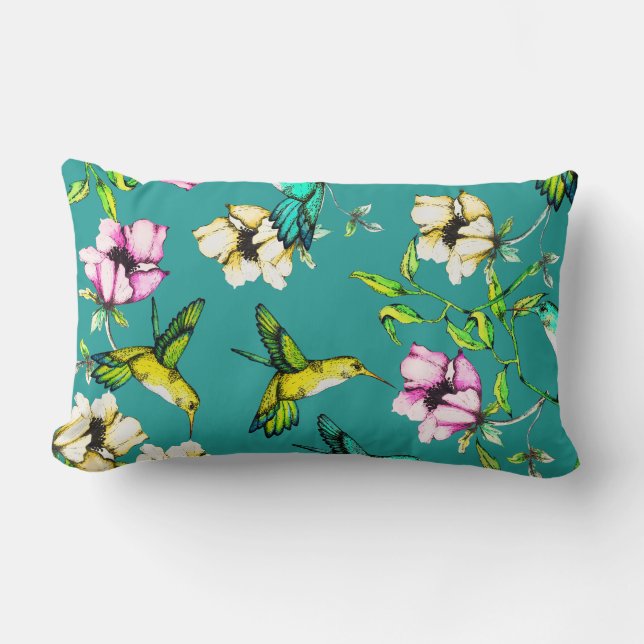 Waterverf voor gekantelde tuinen kussen (Voorkant)