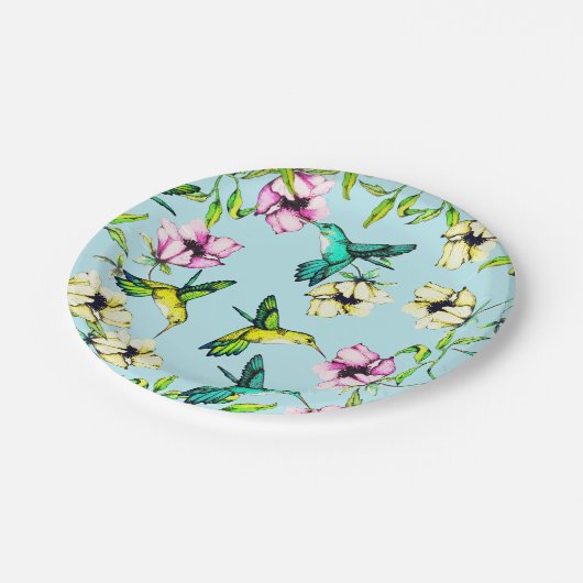 Waterverf voor gekantelde tuinen papieren bordje (Gekanteld)