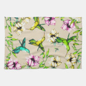 Waterverf voor gekantelde tuinen theedoek (Horizontaal)