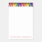 Waterverf voor gekleurde krayons post-it® notes (Voorkant)