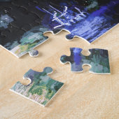 Waterverf voor gevechten over oceaanboat legpuzzel (Zijkant)