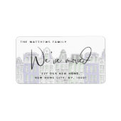 Waterverf voor geverfde wonnen Nieuw adres voor th Etiket (Voorkant)