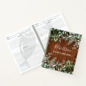 Waterverf voor gezinskool Ivy Sage Fern Recipe Notitieboek (Binnen)