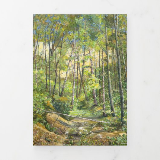 waterverf voor groefschilderingen op zijde drieluik kaart (Cover)