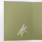 waterverf voor groefschilderingen op zijde drieluik kaart (Binnenzijde eerst)