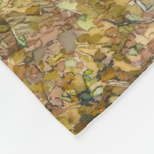 waterverf voor groefschilderingen op zijde fleece deken (Hoek)