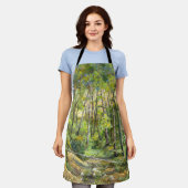 waterverf voor groefschilderingen op zijde schort (Gedragen)