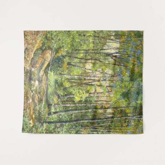 waterverf voor groefschilderingen op zijde wandkleed (Voorkant (horizontaal))