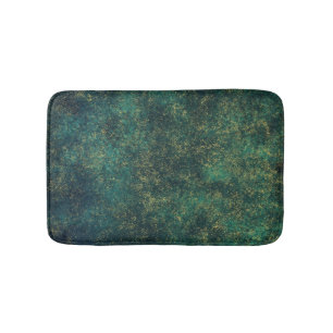 Waterverf voor groen, blauw en goud badmat