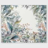 Waterverf voor groene en Aqua-vulling Cadeaupapier (Vlak)