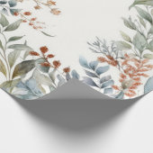 Waterverf voor groene en Aqua-vulling Cadeaupapier (Hoek)