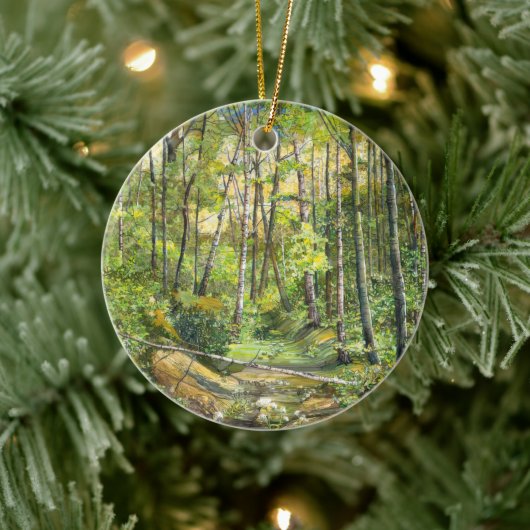 waterverf voor groeven keramisch ornament (Boom)