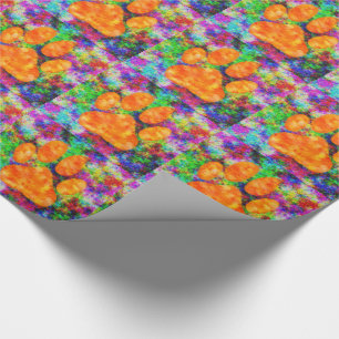 Waterverf voor het afdrukken van dubbele pagina's cadeaupapier