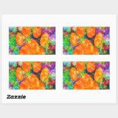 Waterverf voor het afdrukken van dubbele pagina's rechthoekige sticker (Vel)