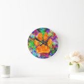 Waterverf voor het afdrukken van dubbele pagina's ronde klok (Huis)