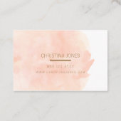 waterverf voor het prachtige doornspuitje visitekaartje (Achterkant)