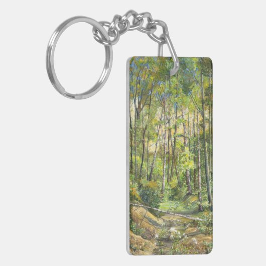 Waterverf voor het schilderen van boomgaarden op z sleutelhanger (Voorkant Links)