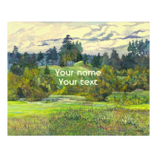 Waterverf voor het schilderen van pijnbomen op zij foto afdruk