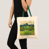 Waterverf voor het schilderen van pijnbomen tote bag (Voorkant (product))