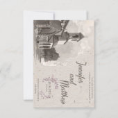 Waterverf voor het uitnodigen van bruiloft kaart (Voorkant)