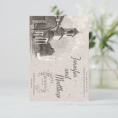 Waterverf voor het uitnodigen van bruiloft kaart (Staand voorkant)