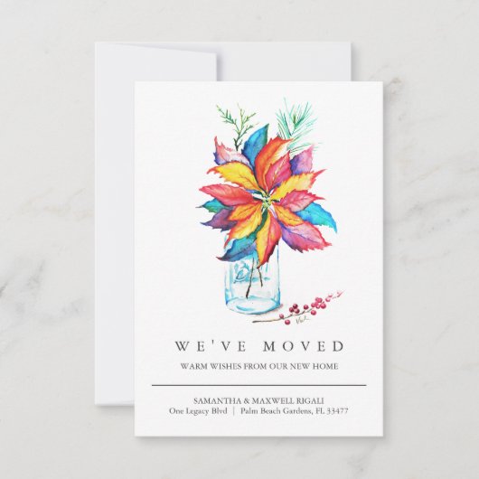 Waterverf voor het verplaatsen van adressen (Voorkant)