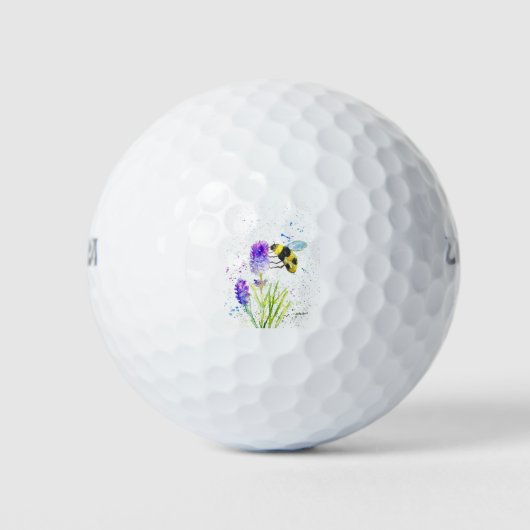 Waterverf voor hommels en bloemen golfballen (Voorkant)