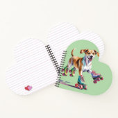 Waterverf voor honden op roller Schaatsen Notitieboek (Binnen)