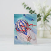 Waterverf voor hot-luchtballonwapening briefkaart (Staand voorkant)