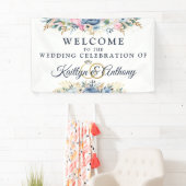 Waterverf voor huwelijksfeestdag spandoek (Insitu)