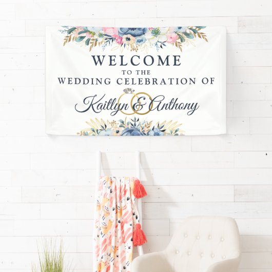 Waterverf voor huwelijksfeestdag spandoek (Insitu)