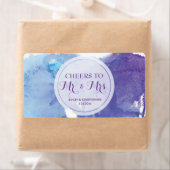 Waterverf voor huwelijksreceptie Mini Champagne La Etiket (Insitu)