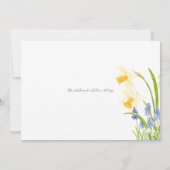 Waterverf voor huwelijksuitnodiging kaart (Achterkant)