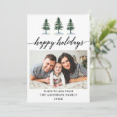 Waterverf voor kalligrafie feestdagenkaart (Staand voorkant)