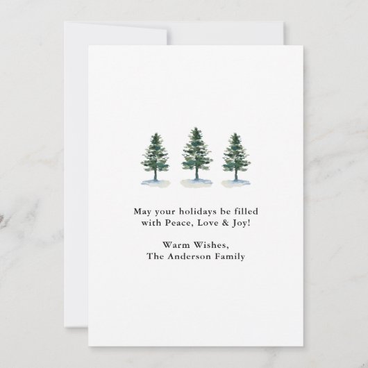 Waterverf voor kalligrafie feestdagenkaart (Achterkant)