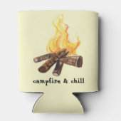 Waterverf voor kampvuur en pestvuur blikjeskoeler (Achterkant)