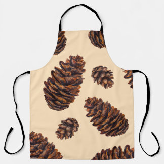 Waterverf voor kegel naadloos patroon, waterverf schort