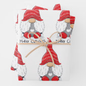 Waterverf voor kerst met kerst inpakpapier vel (In situ)