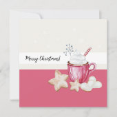 Waterverf voor kerst-warme cacao en koekjes (Voorkant)