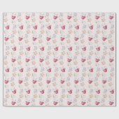 Waterverf voor kerst-warme cacao en koekjes cadeaupapier (Vlak)