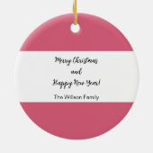 Waterverf voor kerst-warme cacao en koekjes keramisch ornament (Achterkant)