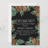 Waterverf voor kerstfeestdagen Pinecones Greenery  Kaart (Voorkant)