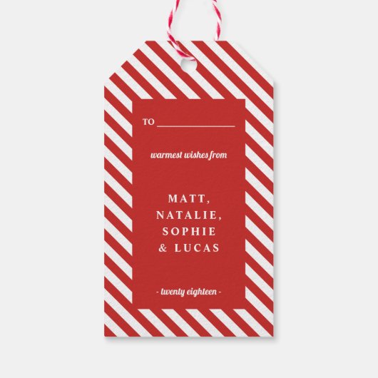 waterverf voor kerstmis cadeaulabel (Achterkant)