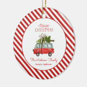 waterverf voor kerstmis keramisch ornament (Links)