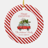 waterverf voor kerstmis keramisch ornament (Achterkant)