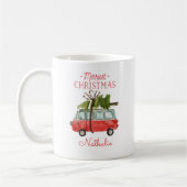 waterverf voor kerstmis koffiemok (Links)