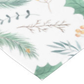 Waterverf voor kerstmis met groene pine tafelkleed (Gekanteld)